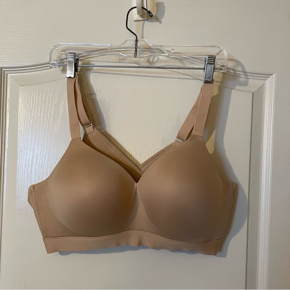 Lane Bryant Cacique Comfort Bliss No Wire Lounge Bra Size 40C Nude Beige NWOT - Picture 5 of 6